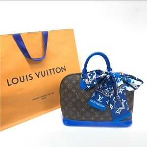 LOUIS VUITTON Alma PM Satchel Monogram Bag With Storage Box & Shopping Bag